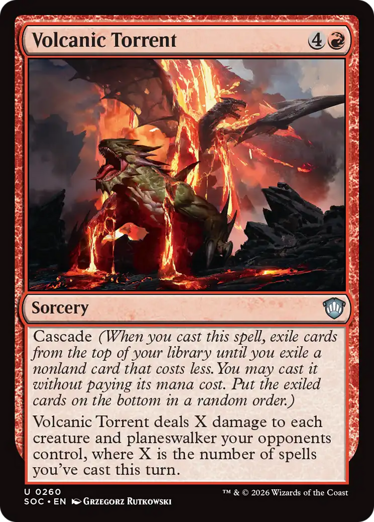 Volcanic Torrent [Secrets of Strixhaven Commander] MTG Single Magic: The Gathering | Red Claw Gaming