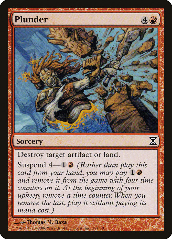 Plunder [Time Spiral] MTG Single Magic: The Gathering | Red Claw Gaming