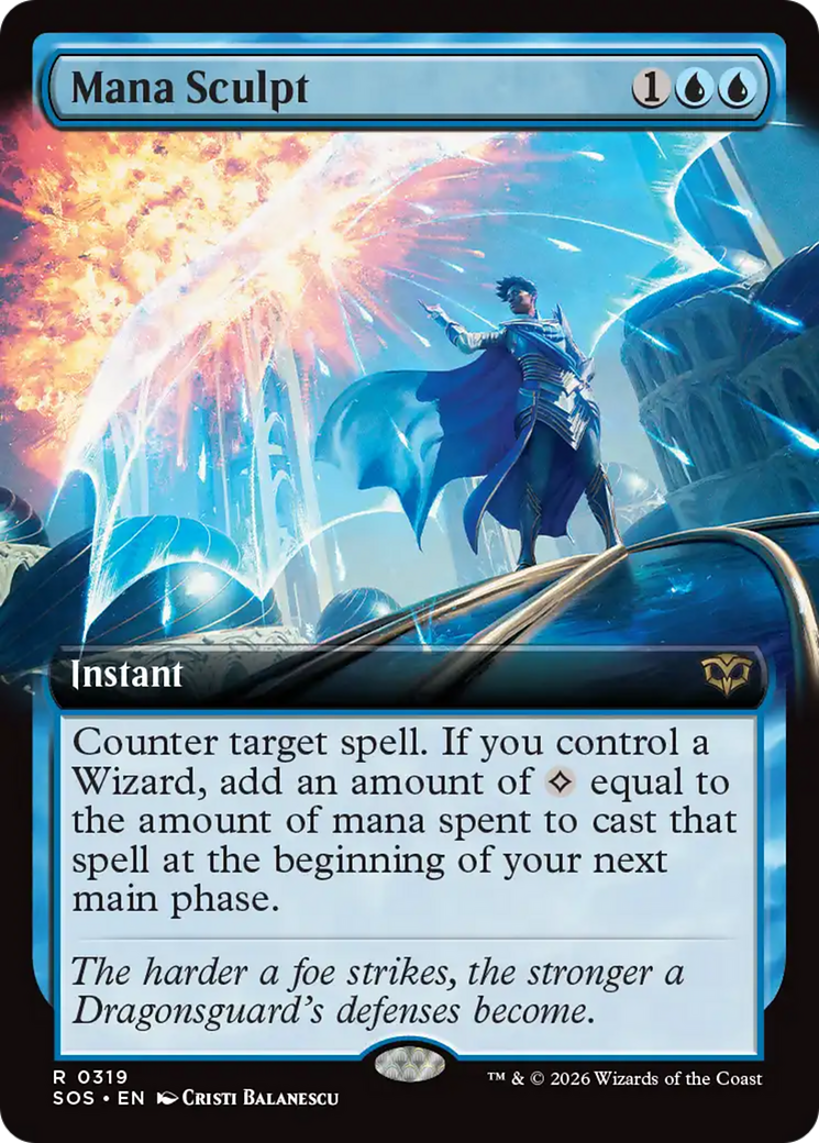 Mana Sculpt (Extended Art) [Secrets of Strixhaven] MTG Single Magic: The Gathering | Red Claw Gaming