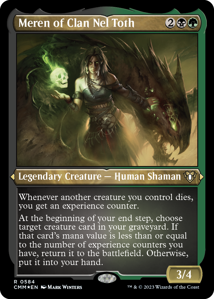 Meren of Clan Nel Toth (Foil Etched) [Commander Masters] MTG Single Magic: The Gathering | Red Claw Gaming