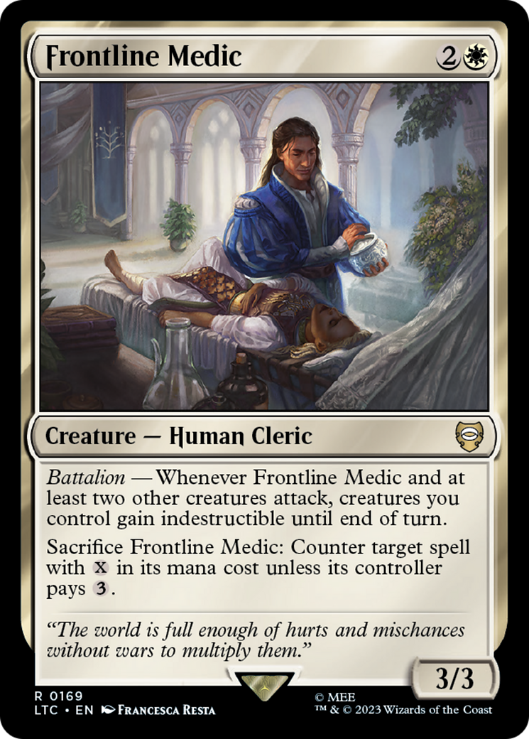 Frontline Medic [The Lord of the Rings: Tales of Middle-Earth Commander] MTG Single Magic: The Gathering | Red Claw Gaming