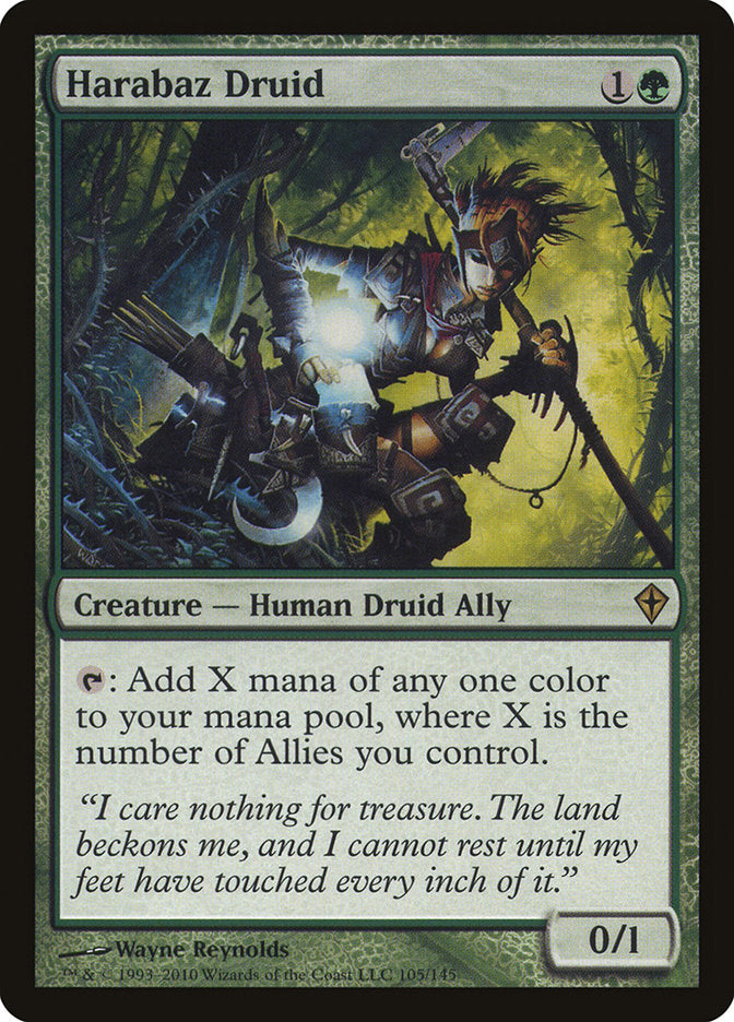 Harabaz Druid [Worldwake] MTG Single Magic: The Gathering | Red Claw Gaming
