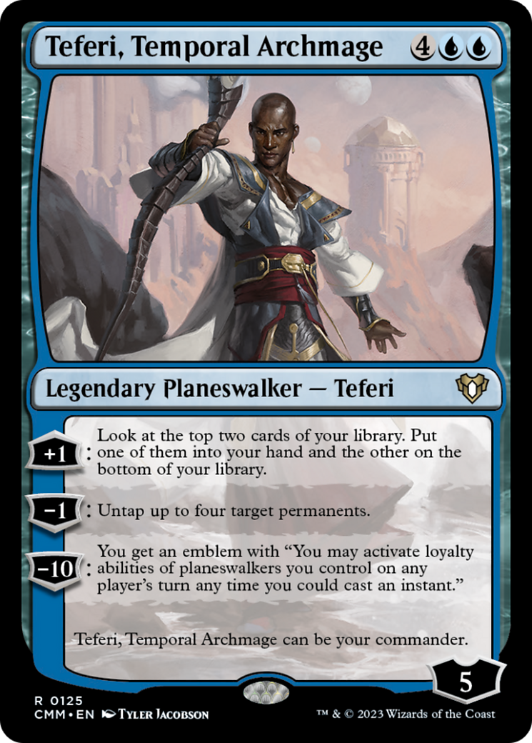 Teferi, Temporal Archmage [Commander Masters] MTG Single Magic: The Gathering | Red Claw Gaming