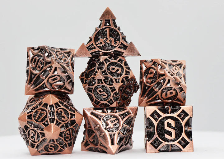 COPPER ARROW RPG METAL DICE SET Dice & Counters Foam Brain Games | Red Claw Gaming