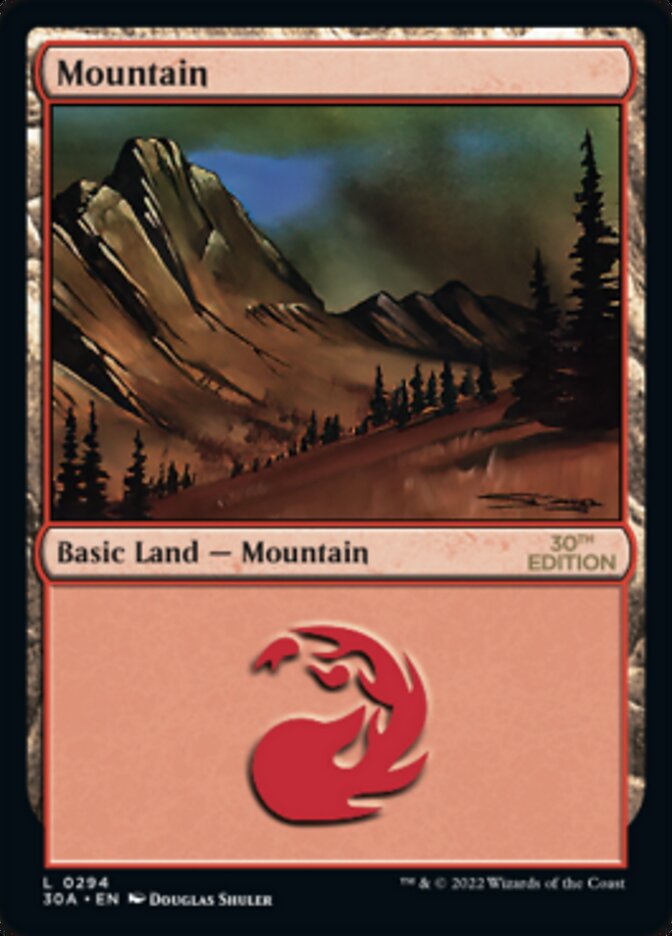 Mountain (294) [30th Anniversary Edition] MTG Single Magic: The Gathering | Red Claw Gaming
