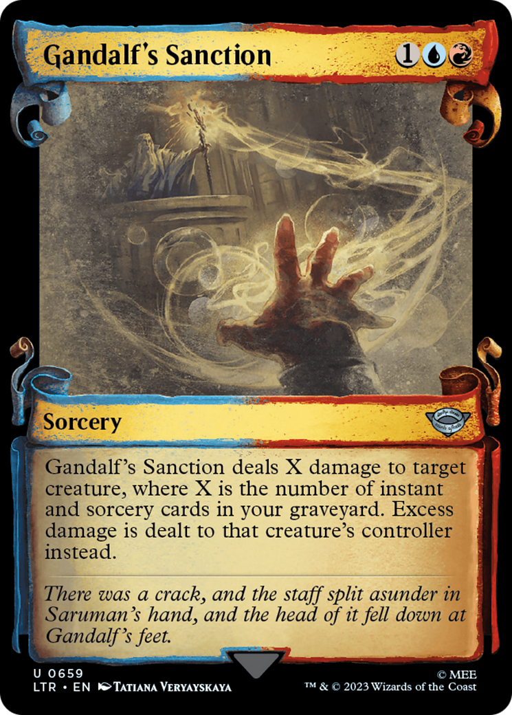 Gandalf's Sanction [The Lord of the Rings: Tales of Middle-Earth Showcase Scrolls] MTG Single Magic: The Gathering | Red Claw Gaming