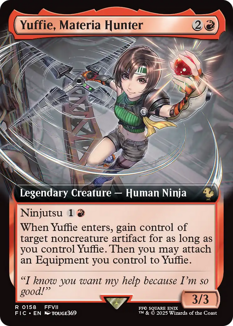 Yuffie, Materia Hunter (Extended Art) [FINAL FANTASY Commander] MTG Single Magic: The Gathering | Red Claw Gaming