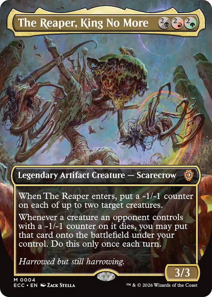 The Reaper, King No More (Borderless) [Lorwyn Eclipsed Commander] MTG Single Magic: The Gathering | Red Claw Gaming