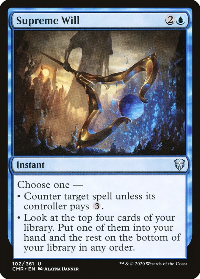 Supreme Will [Commander Legends] MTG Single Magic: The Gathering | Red Claw Gaming