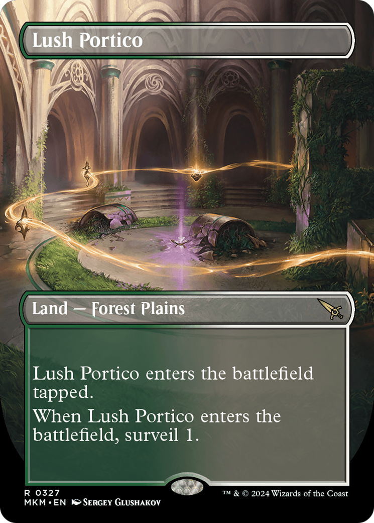 Lush Portico (Borderless) [Murders at Karlov Manor] MTG Single Magic: The Gathering    | Red Claw Gaming