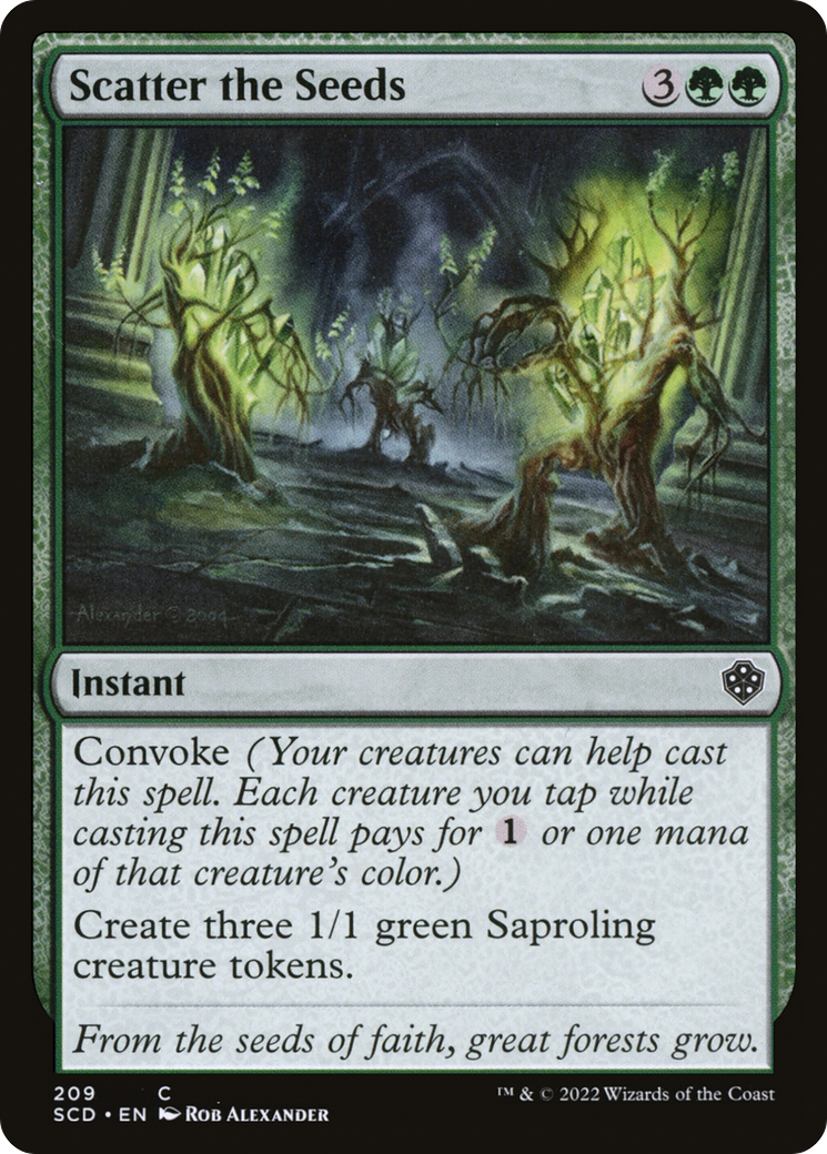 Scatter the Seeds [Starter Commander Decks] MTG Single Magic: The Gathering | Red Claw Gaming