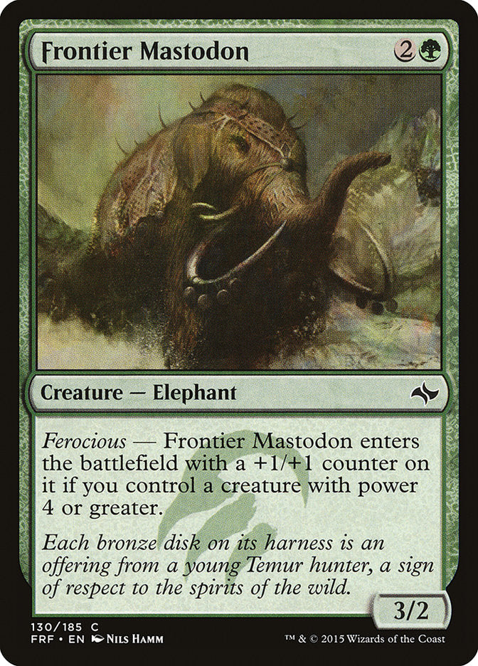 Frontier Mastodon [Fate Reforged] MTG Single Magic: The Gathering | Red Claw Gaming