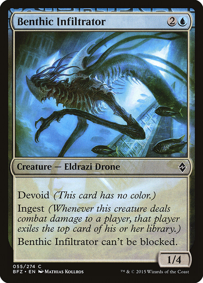 Benthic Infiltrator [Battle for Zendikar] MTG Single Magic: The Gathering | Red Claw Gaming