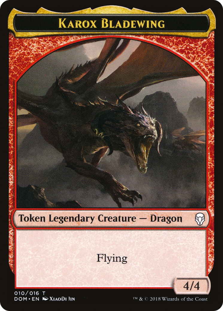 Karox Bladewing // Karox Bladewing Double-Sided Token [Starter Commander Decks] MTG Single Magic: The Gathering | Red Claw Gaming
