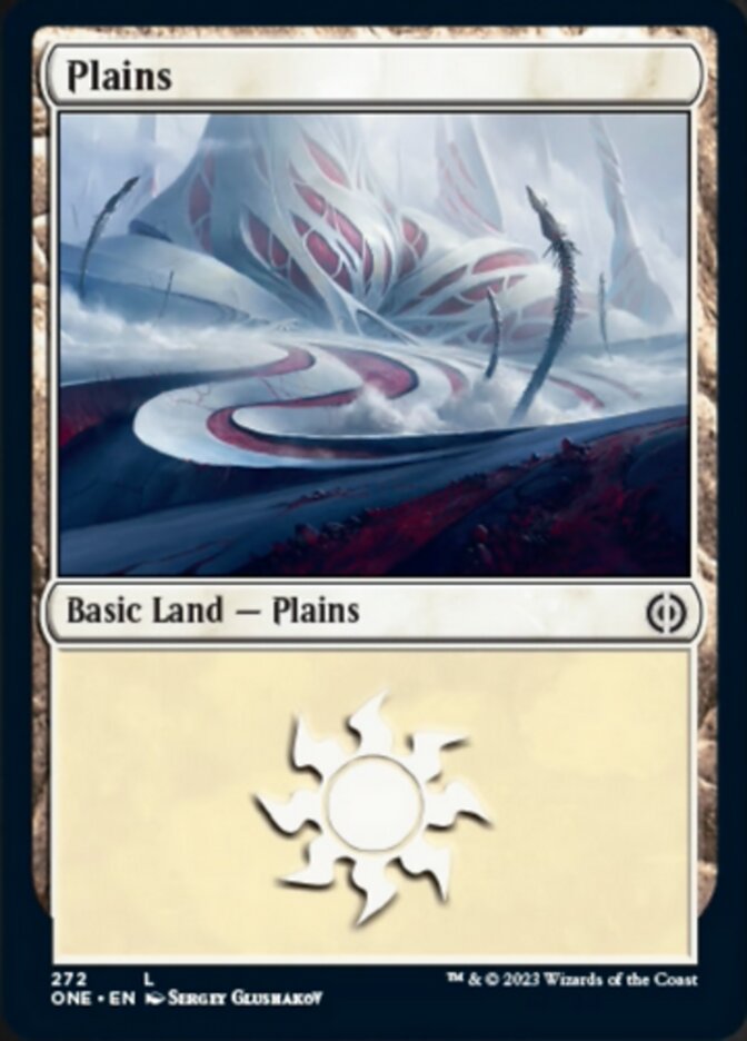 Plains (272) [Phyrexia: All Will Be One] MTG Single Magic: The Gathering | Red Claw Gaming