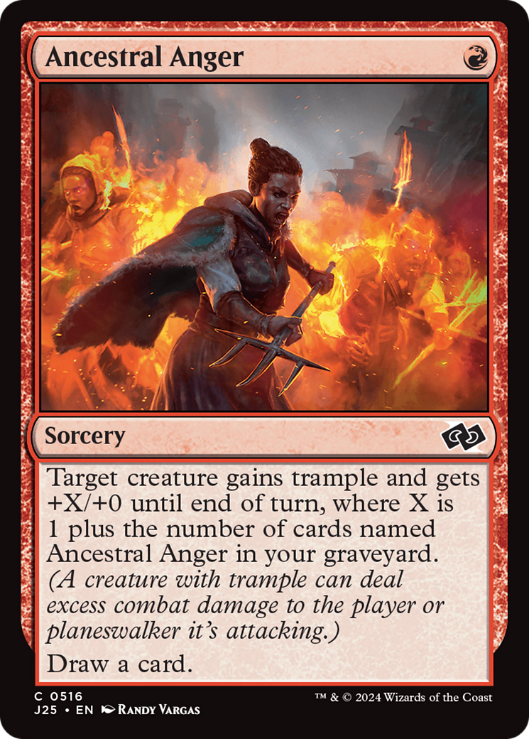 Ancestral Anger [Foundations Jumpstart] MTG Single Magic: The Gathering | Red Claw Gaming