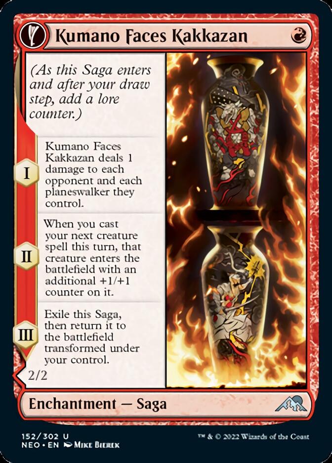 Kumano Faces Kakkazan // Etching of Kumano [Kamigawa: Neon Dynasty] MTG Single Magic: The Gathering    | Red Claw Gaming