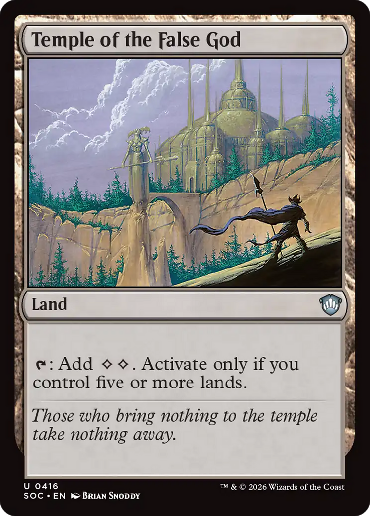 Temple of the False God [Secrets of Strixhaven Commander] MTG Single Magic: The Gathering | Red Claw Gaming