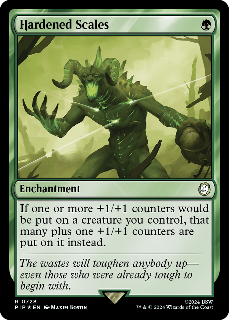Hardened Scales (Surge Foil) [Fallout] MTG Single Magic: The Gathering | Red Claw Gaming
