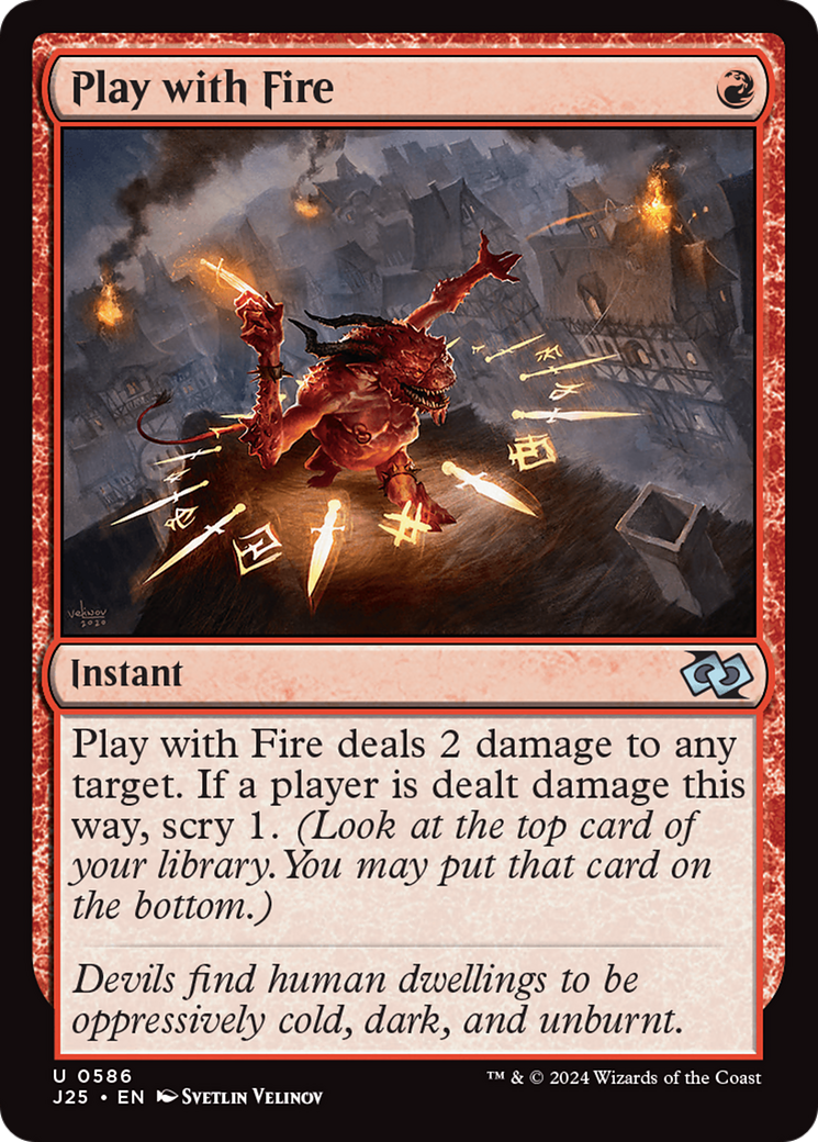 Play with Fire [Foundations Jumpstart] MTG Single Magic: The Gathering | Red Claw Gaming