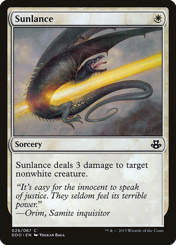 Sunlance [Duel Decks: Elspeth vs. Kiora] MTG Single Magic: The Gathering    | Red Claw Gaming