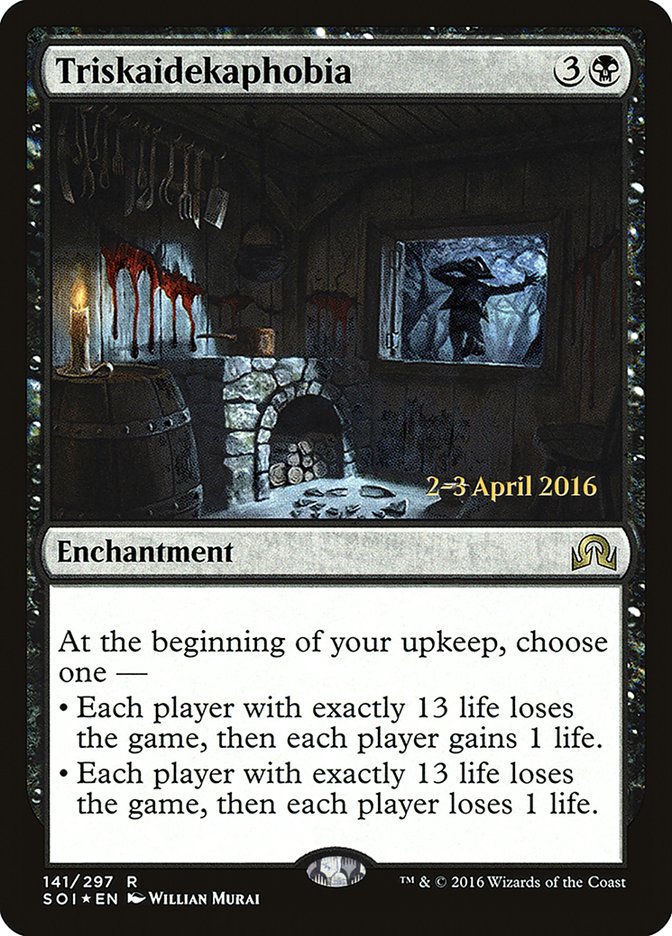 Triskaidekaphobia [Shadows over Innistrad Prerelease Promos] MTG Single Magic: The Gathering | Red Claw Gaming