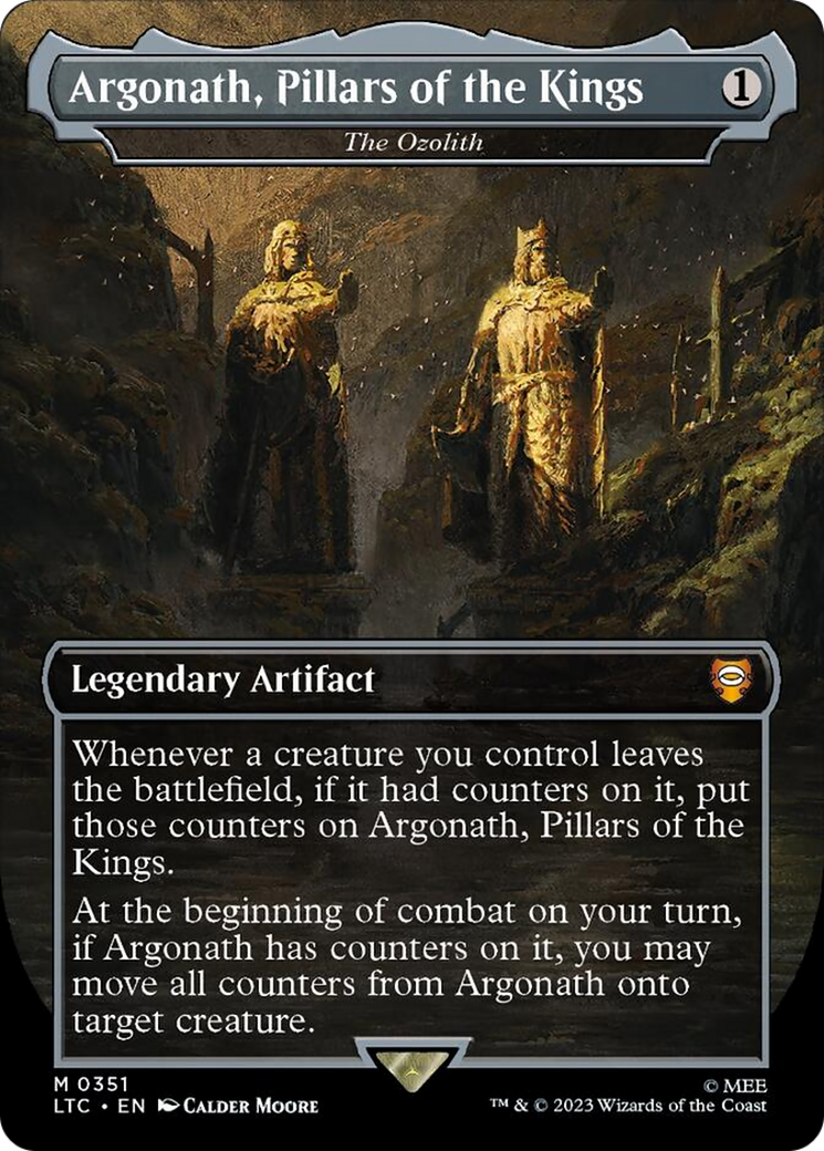 Argonath, Pillars of the Kings - The Ozolith (Surge Foil) [The Lord of the Rings: Tales of Middle-Earth Commander] MTG Single Magic: The Gathering | Red Claw Gaming
