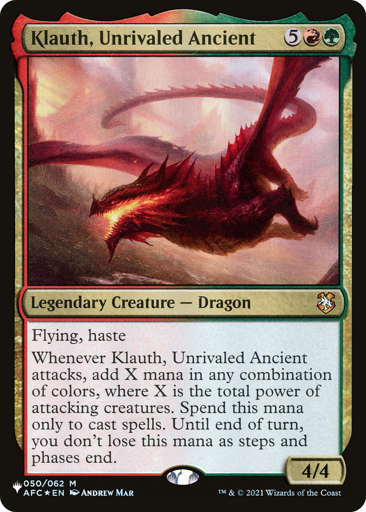 Klauth, Unrivaled Ancient [The List] MTG Single Magic: The Gathering | Red Claw Gaming