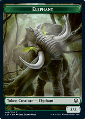 Frog Lizard // Elephant Double-Sided Token [Commander 2021 Tokens] MTG Single Magic: The Gathering | Red Claw Gaming