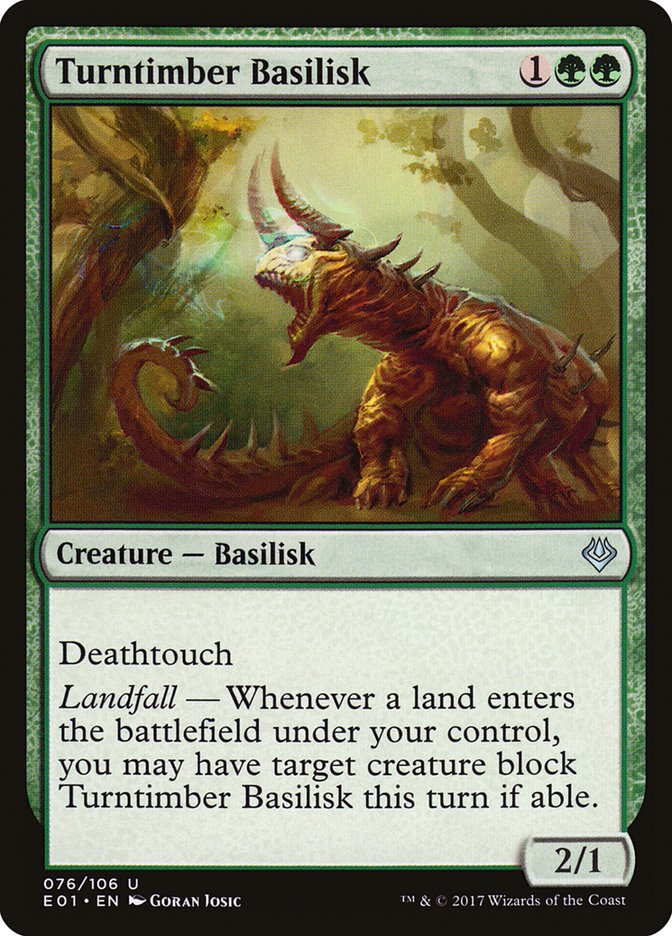 Turntimber Basilisk [Archenemy: Nicol Bolas] MTG Single Magic: The Gathering | Red Claw Gaming