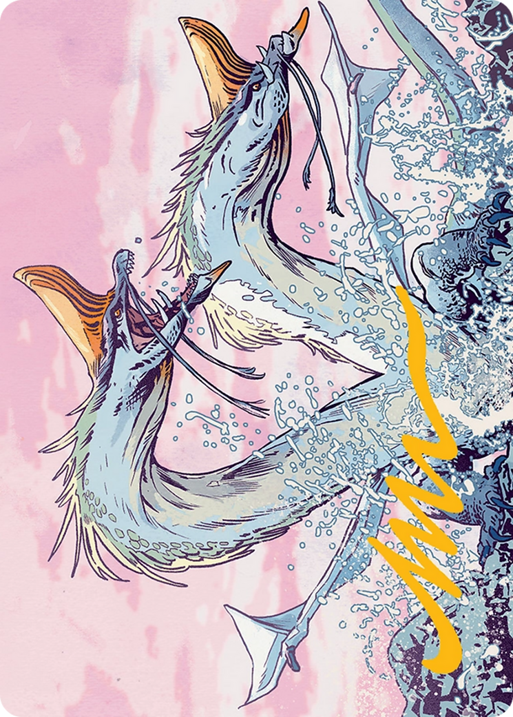 Twinmaw Stormbrood Art Card (39/54) [Tarkir: Dragonstorm Art Series] MTG Single Magic: The Gathering | Red Claw Gaming