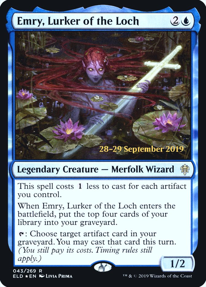 Emry, Lurker of the Loch [Throne of Eldraine Prerelease Promos] MTG Single Magic: The Gathering | Red Claw Gaming