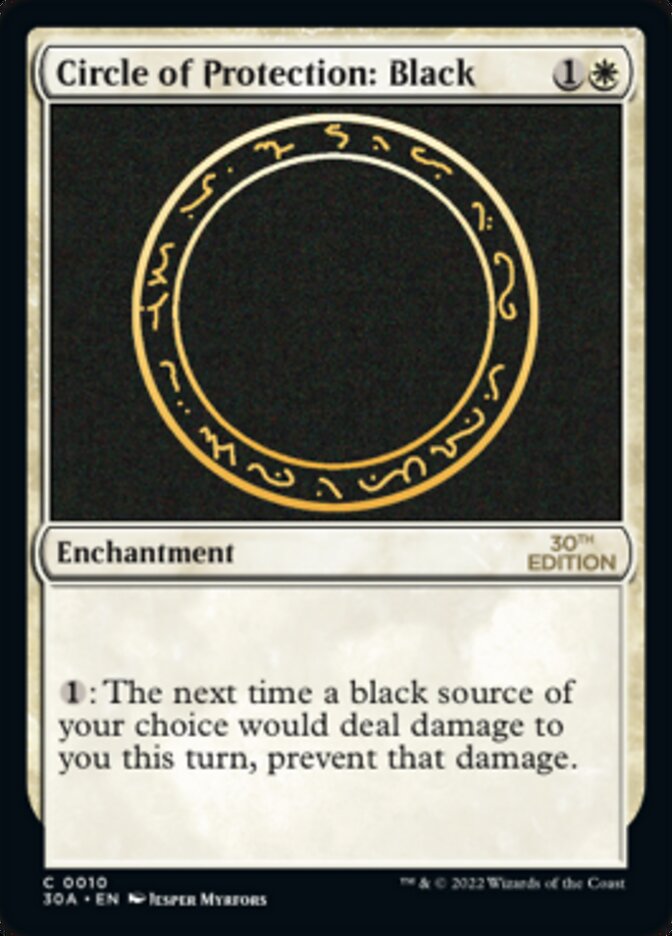 Circle of Protection: Black [30th Anniversary Edition] MTG Single Magic: The Gathering | Red Claw Gaming