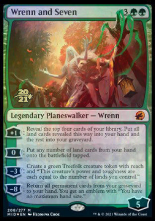 Wrenn and Seven [Innistrad: Midnight Hunt Prerelease Promos] MTG Single Magic: The Gathering | Red Claw Gaming
