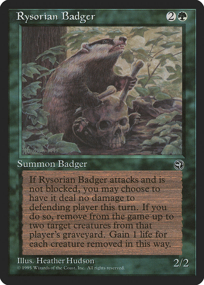 Rysorian Badger [Homelands] MTG Single Magic: The Gathering | Red Claw Gaming