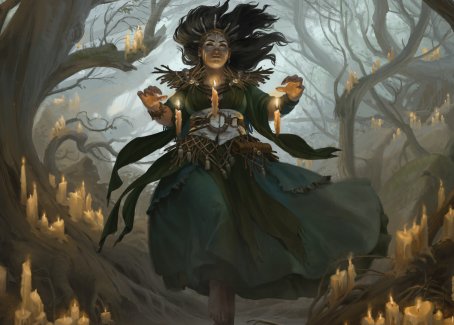 Candlegrove Witch 1 Art Card [Innistrad: Midnight Hunt Art Series] MTG Single Magic: The Gathering | Red Claw Gaming