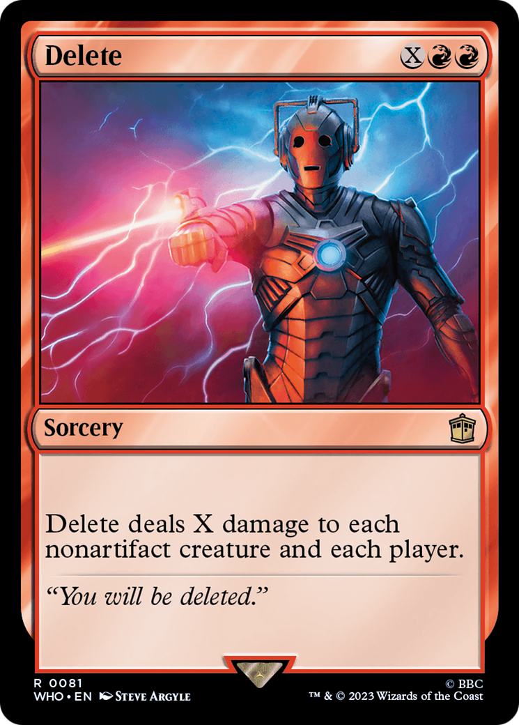 Delete [Doctor Who] MTG Single Magic: The Gathering    | Red Claw Gaming