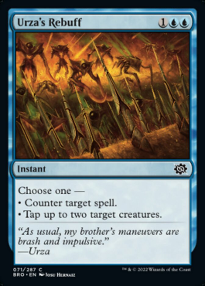 Urza's Rebuff [The Brothers' War] MTG Single Magic: The Gathering | Red Claw Gaming