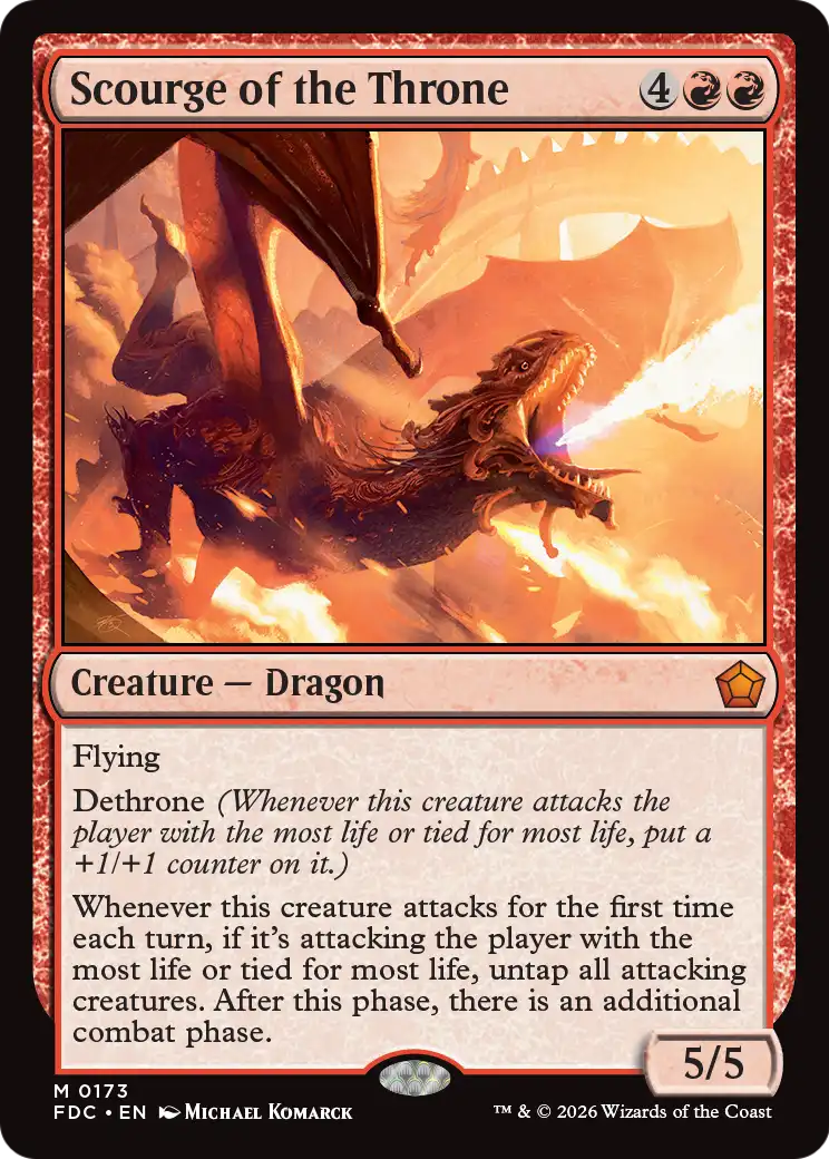 Scourge of the Throne [Foundations Commander] | Red Claw Gaming