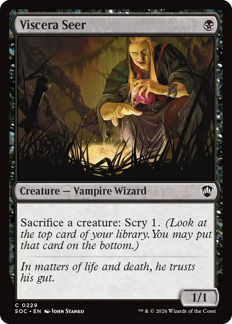 Viscera Seer [Secrets of Strixhaven Commander] MTG Single Magic: The Gathering | Red Claw Gaming
