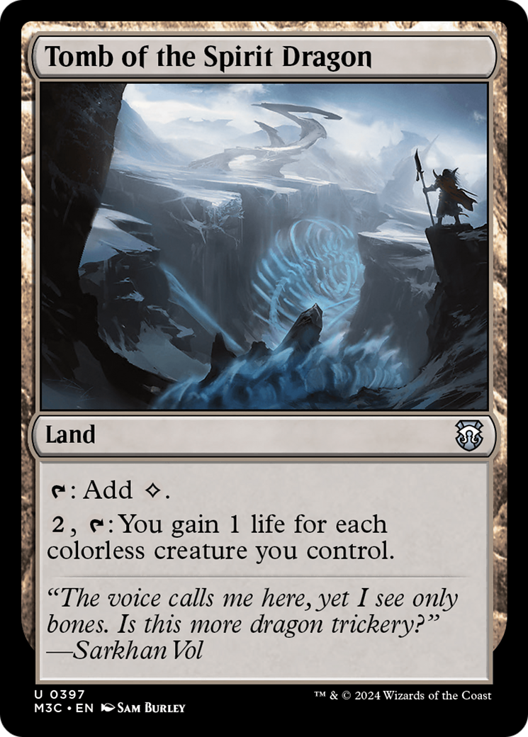 Tomb of the Spirit Dragon (Ripple Foil) [Modern Horizons 3 Commander] MTG Single Magic: The Gathering | Red Claw Gaming