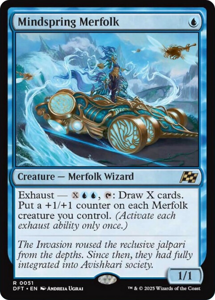 Mindspring Merfolk [Aetherdrift] MTG Single Magic: The Gathering | Red Claw Gaming