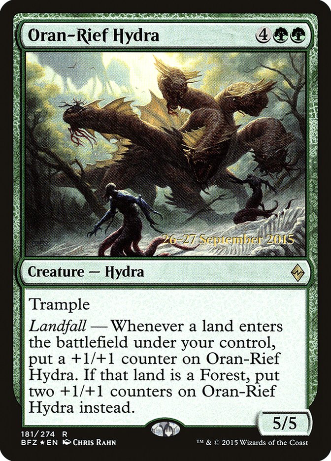 Oran-Rief Hydra [Battle for Zendikar Prerelease Promos] MTG Single Magic: The Gathering | Red Claw Gaming