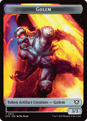 Bird // Golem (0012) Double-Sided Token [Edge of Eternities Commander Tokens] MTG Single Magic: The Gathering | Red Claw Gaming