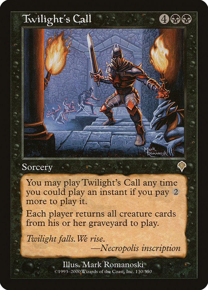 Twilight's Call [Invasion] MTG Single Magic: The Gathering | Red Claw Gaming
