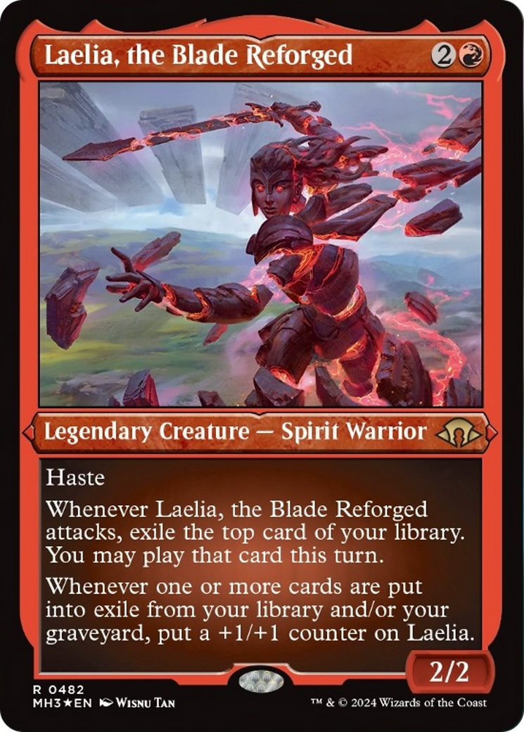 Laelia, the Blade Reforged (Foil Etched) [Modern Horizons 3] | Red Claw Gaming