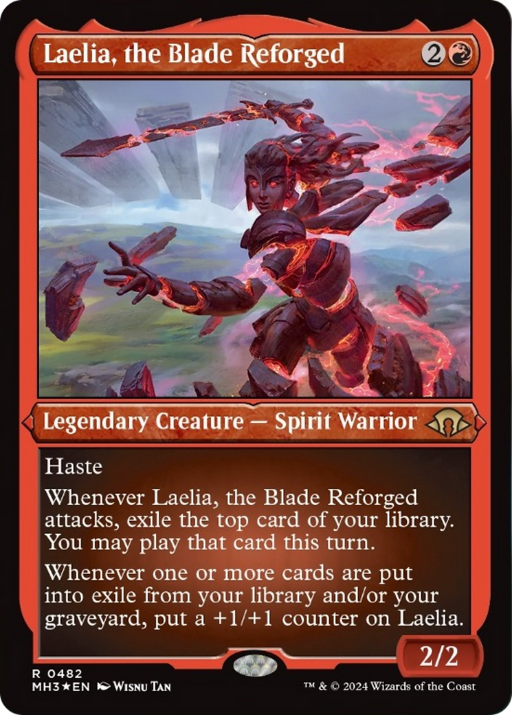 Laelia, the Blade Reforged (Foil Etched) [Modern Horizons 3] MTG Single Magic: The Gathering | Red Claw Gaming