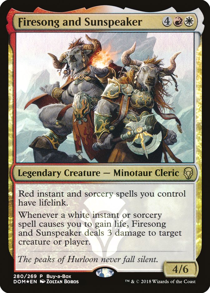 Firesong and Sunspeaker (Buy-A-Box) [Dominaria] MTG Single Magic: The Gathering | Red Claw Gaming