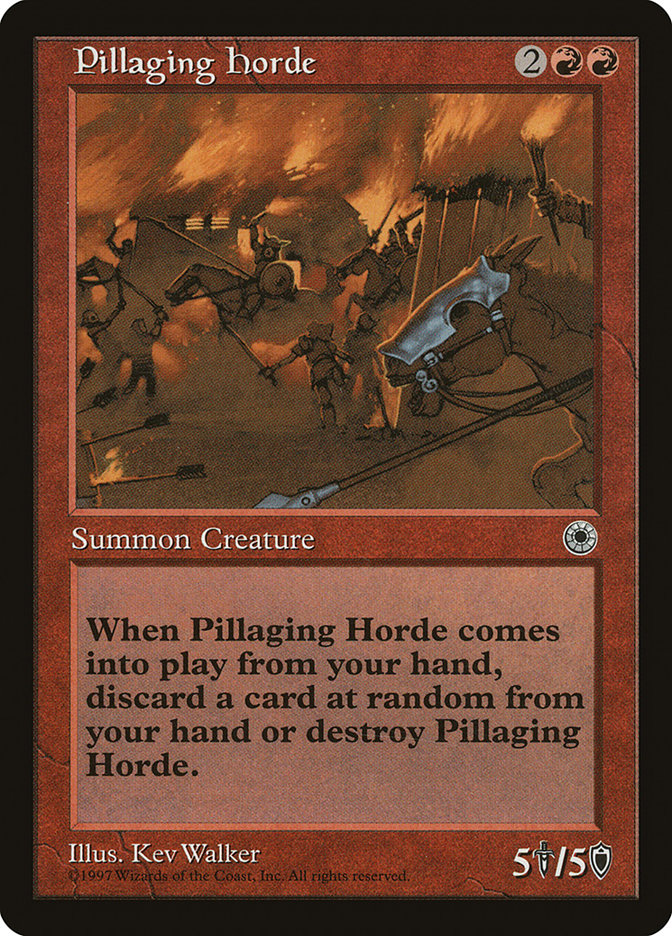 Pillaging Horde [Portal] MTG Single Magic: The Gathering | Red Claw Gaming