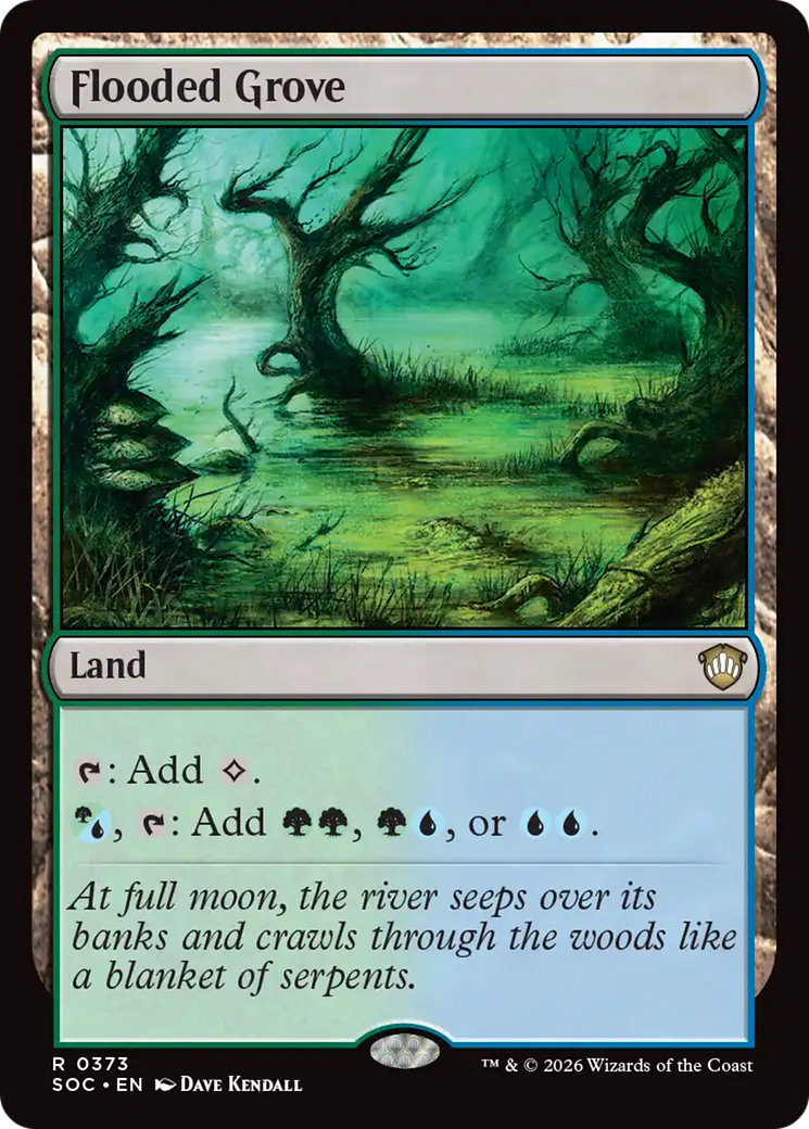 Flooded Grove [Secrets of Strixhaven Commander] MTG Single Magic: The Gathering | Red Claw Gaming